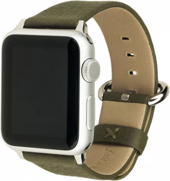 Ремешок для Apple Watch 42/44 мм, теленок, зеленый(Ремешок для Apple Watch 42/44 мм, теленок, зеленый)