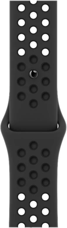Спортивный ремешок Nike для Watch 45 мм, «антрацитовый/чёрный»(Спортивный ремешок Nike для Watch 45 мм, «антрацитовый/чёрный»)