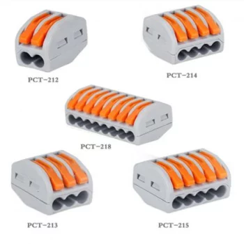 30/50/100pcs DIY YOU 222 mini fast wire Connectors Universal Compact Wiring Connector push-in Terminal Block PCT-212 213 214