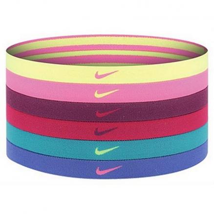 Резинка для головы Nike Swoosh Sport Headbands 6pk OSFM Volt/Pink Pow/Mulberry